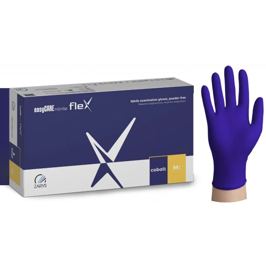Nitrilinės pirštinės easyCARE – 3,0 g. kobalto spalvos, 100 vnt. Nitrilinės pirštinės easyCARE – 3,0 g. kobalto spalvos, 100 vnt.